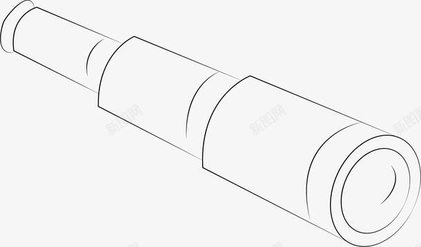 手绘望远镜图标png_新图网 https://ixintu.com 图标 手绘图 插图 望远镜 涂色底图 铅笔图