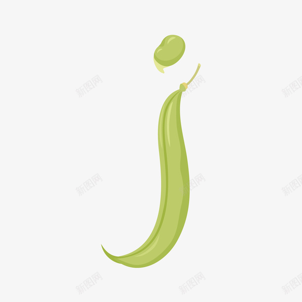 绿色的豌豆植物装饰png免抠素材_新图网 https://ixintu.com 卡通豌豆 叶子 手绘豌豆 绿叶 绿色豌豆 豌豆
