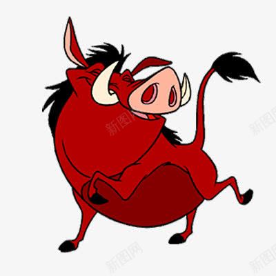 红色的犀牛png免抠素材_新图网 https://ixintu.com 免扣素材 卡通 手绘 犀牛 红色