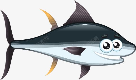 卡通海洋生物矢量图ai免抠素材_新图网 https://ixintu.com 卡通 卡通鲸鱼 可爱 海洋生物 鱼 黑色 矢量图