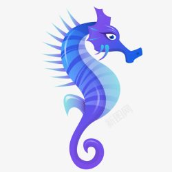 卡通海马素材