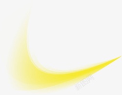黄色创意手绘线条素材