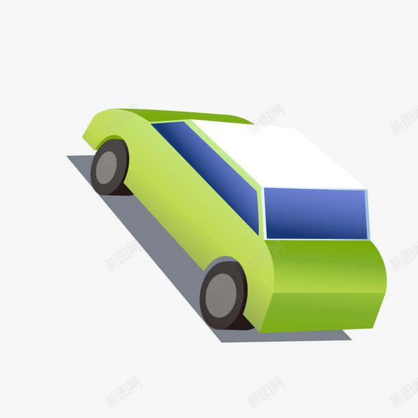 绿色小车子png免抠素材_新图网 https://ixintu.com 绿色 绿色小车子 绿色车子 车子