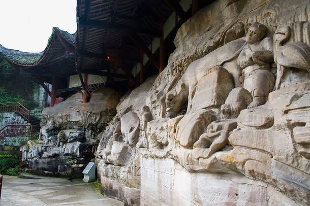 重庆大足宝顶山十二png免抠素材_新图网 https://ixintu.com 名胜古迹 旅游风景 著名建筑