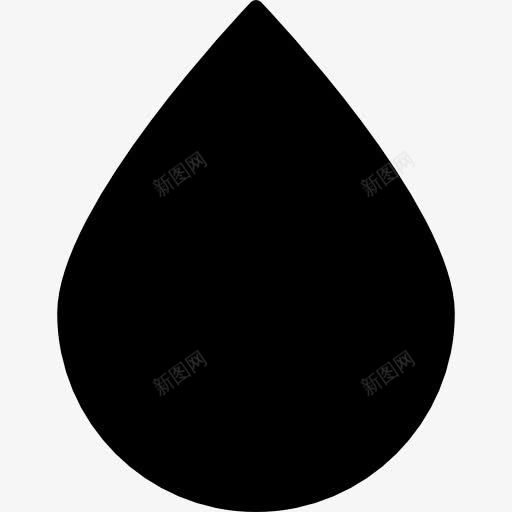 滴形图标png_新图网 https://ixintu.com bushcraft包 喝 形状 水 滴 滴液 饮料 黑色