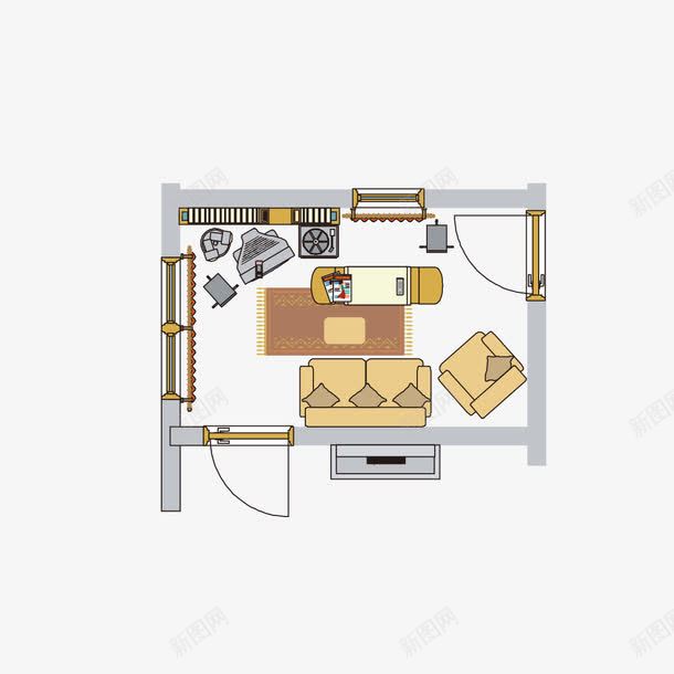 手绘房间构架图png免抠素材_新图网 https://ixintu.com 房间 手绘 手绘房间构架图 构架图