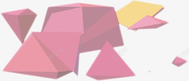 彩色立体几何装饰背景png免抠素材_新图网 https://ixintu.com 几何 彩色 立体 背景 装饰