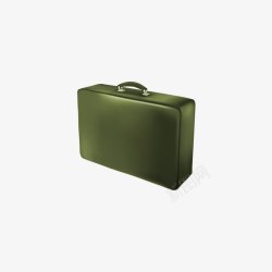 深绿色的手提箱素材