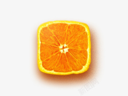 创意方形橙子素材