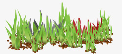 茂盛小草小草矢量图高清图片