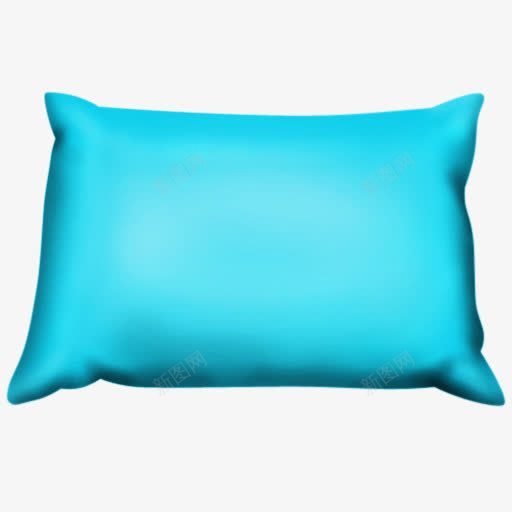 蓝色的枕头枕头png免抠素材_新图网 https://ixintu.com blue pillow 枕头 蓝色的