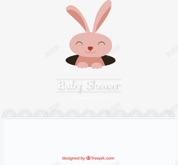 卡通小动物矢量图ai免抠素材_新图网 https://ixintu.com 兔子 可爱 迎婴卡 矢量图