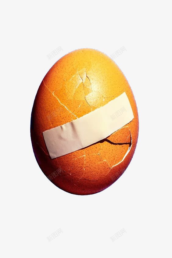 受伤的鸡蛋png免抠素材_新图网 https://ixintu.com 胶带 裂纹 鸡蛋