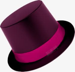 紫红色高帽素材
