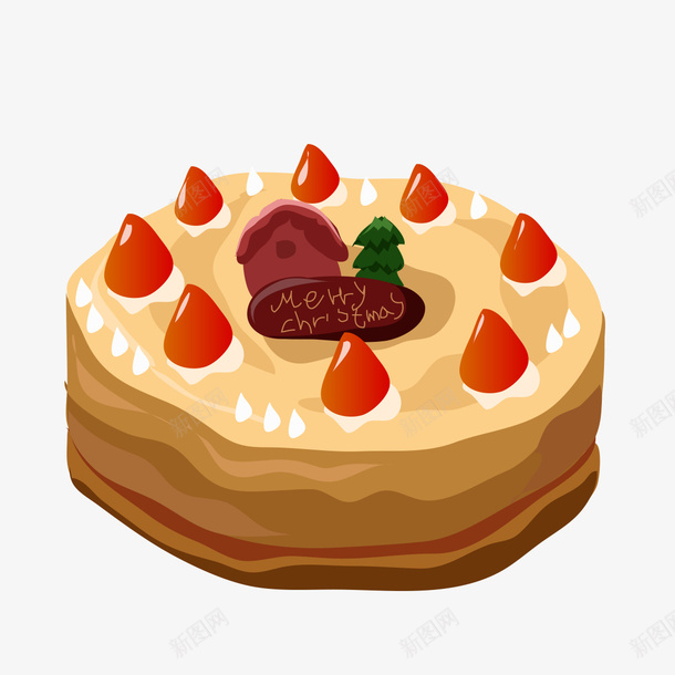 手绘生日蛋糕png免抠素材_新图网 https://ixintu.com 手绘蛋糕 生日蛋糕 蛋糕