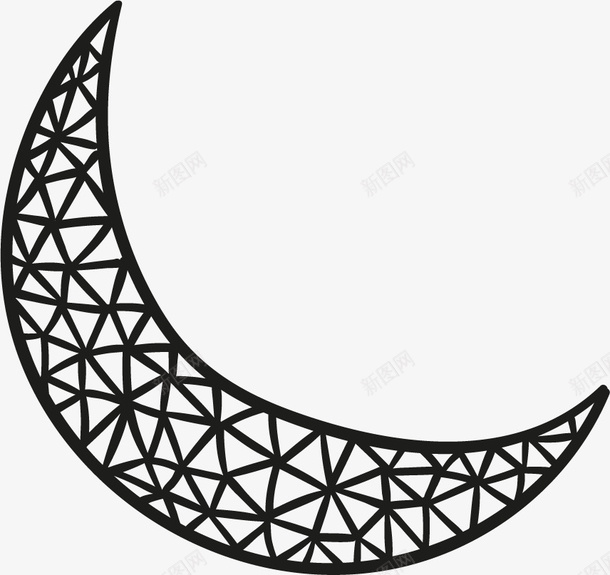 手绘花纹月亮图标png_新图网 https://ixintu.com 创意 手绘 手绘花纹月亮 月亮 月牙弯弯 花纹
