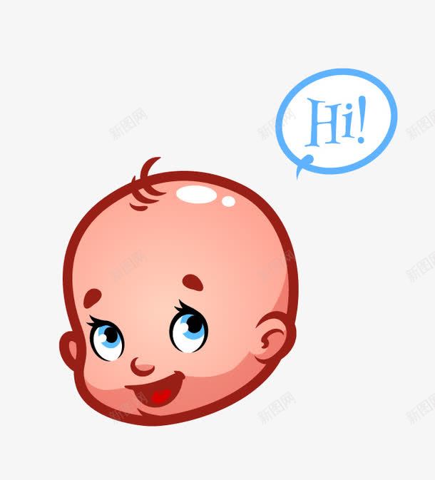 hi婴儿png免抠素材_新图网 https://ixintu.com hi婴儿 卡通婴儿 可爱婴儿 矢量婴儿