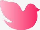 粉色彩绘和平鸽png免抠素材_新图网 https://ixintu.com 和平鸽 彩绘 粉色