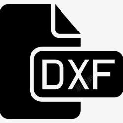 dxfDXF文件的黑色界面符号图标高清图片