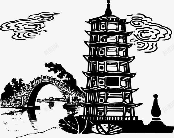 中国传统建筑拱桥png免抠素材_新图网 https://ixintu.com 中国 传统 建筑 拱桥