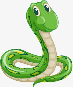 绿色的小蛇素材