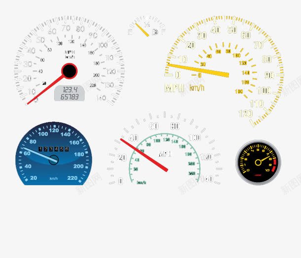 汽车表盘png免抠素材_新图网 https://ixintu.com 汽车 表盘 装饰