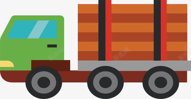 木材运输车png免抠素材_新图网 https://ixintu.com 木材 木材运输 汽车 矢量素材 运输车