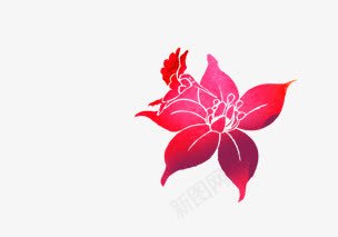 创意合成红色质感花卉文理png免抠素材_新图网 https://ixintu.com 创意 合成 文理 红色 花卉 质感
