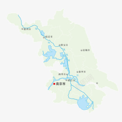 江苏地图矢量图素材