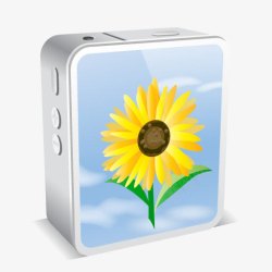 白花装饰画4iPhone4迷你白花iphone4miniicons图标高清图片