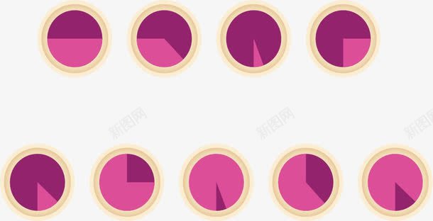 粉色饼图数据占比模板png免抠素材_新图网 https://ixintu.com 信息图表 占比饼图 数据图表 饼图 饼图模板
