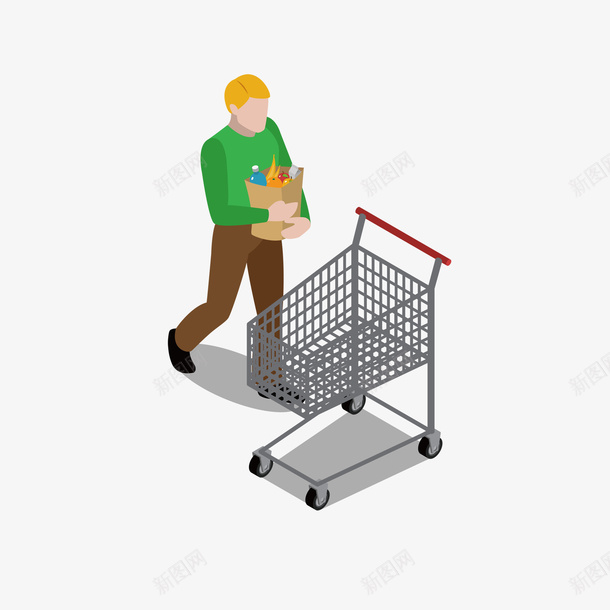手绘绿色毛衣男士购物矢量图eps免抠素材_新图网 https://ixintu.com png手绘 免抠图 抱东西 绿色毛衣 购物车 走路 矢量图