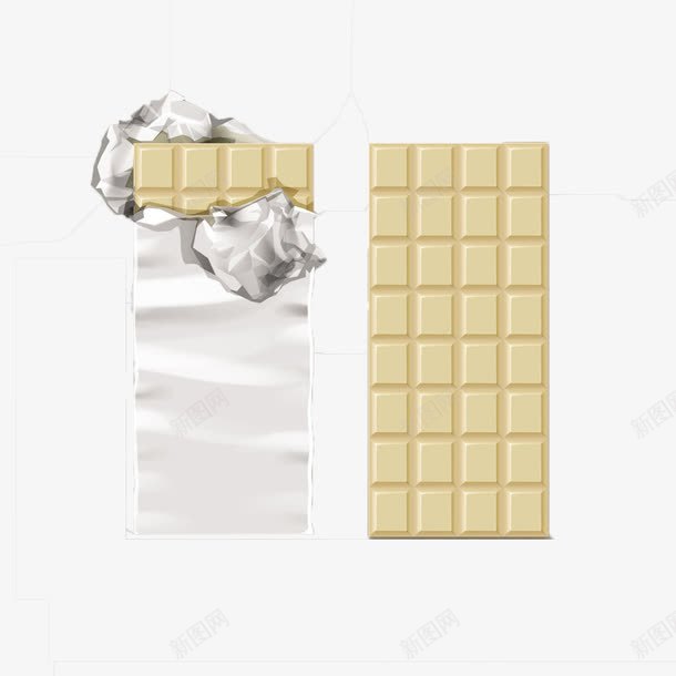 银色包装巧克力png免抠素材_新图网 https://ixintu.com 点心 甜品 食物原料