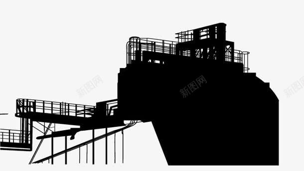 建筑剪影png免抠素材_新图网 https://ixintu.com 建筑剪影 港口 矢量建筑剪影