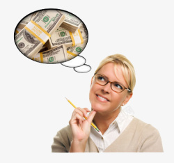 女人的想法思想着钱的人高清图片