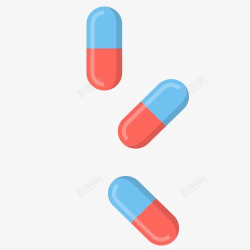 三颗药丸png免抠素材_新图网 https://ixintu.com 免抠 医疗 素材 美图 药丸