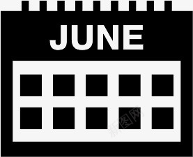 6月Calendariconspng免抠素材_新图网 https://ixintu.com 6月 june