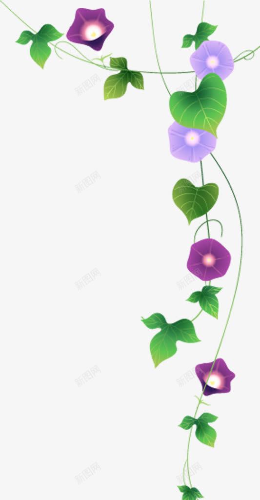 紫色卡通树叶装饰png免抠素材_新图网 https://ixintu.com 卡通 树叶 紫色 装饰