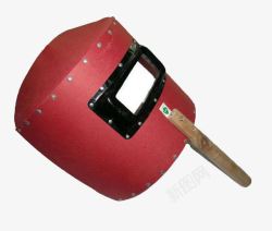 焊工用品红色焊工面具便宜高清图片