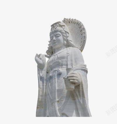 菩萨雕像png免抠素材_新图网 https://ixintu.com 光环 庄严 神圣 观音菩萨图片