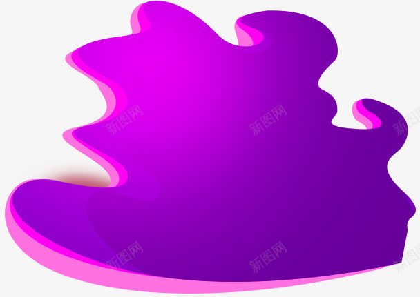 紫色质感渐变立体感png免抠素材_新图网 https://ixintu.com 渐变 立体感 紫色 质感