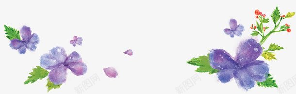 紫色浪漫花朵装扮png免抠素材_新图网 https://ixintu.com 浪漫 紫色 花朵 装扮