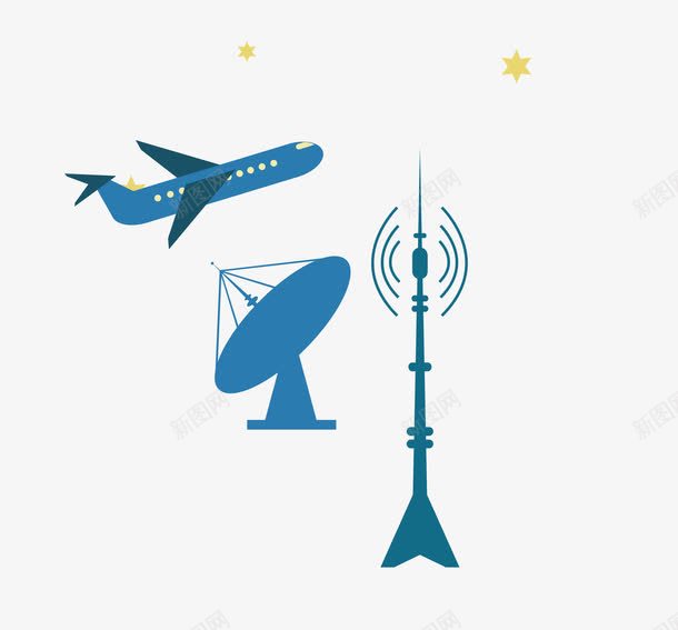 飞机卫星等高科技png免抠素材_新图网 https://ixintu.com 卫星 科技 飞机 飞机素材