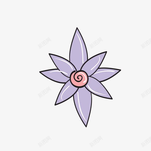 紫色绘制花瓣png免抠素材_新图网 https://ixintu.com 紫色 紫色花瓣 绘制 花瓣