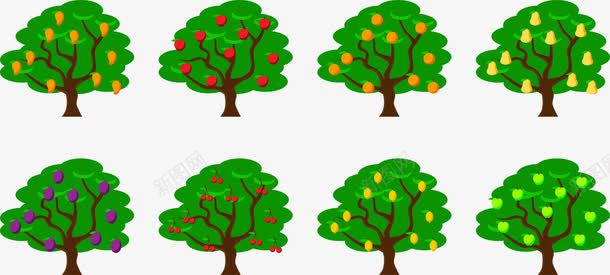 水果果树png免抠素材_新图网 https://ixintu.com 果树 树木 植物 水果 灌木