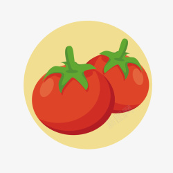 民以食为天两只西红柿矢量图高清图片