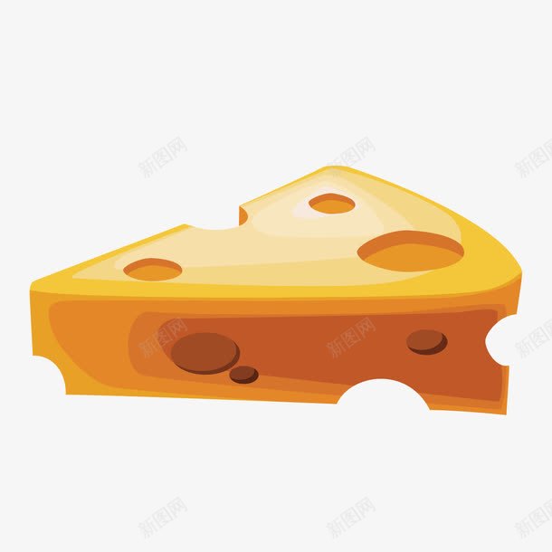 黄色奶酪png免抠素材_新图网 https://ixintu.com 奶酪 美食 食物 黄色