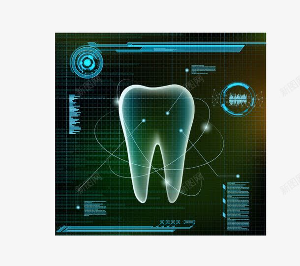黑底白色牙齿观察元素图案png免抠素材_新图网 https://ixintu.com 保护牙齿宣传元素 矢量图案 矢量牙齿图案 黑底白色牙齿