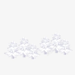 白色雪树素材