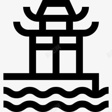 中华寺图标图标